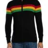 Trojan Colour Block Longsleeved Zip Polo Knit - Black 2 Trojan Colour Block Longsleeved Zip Polo Knit - Black -Standout Store 57689a