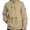Trojan Twill Badged Parka Jacket - Stone -Standout Store 57693a